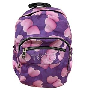 Kipling Bag pack mid sized in purple & Pink